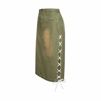 Váy jean thắt nơ 67% - SANDBLAST SKIRT