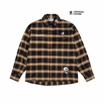 Áo Sơ Mi Nam Bad Habits OLD SKOOL FLANNEL YELLOW - Local Brand Chính Hãng Áo Sơ Mi Nam Bad Habits OLD SKOOL FLANNEL YELLOW - Local Brand Chính Hãng