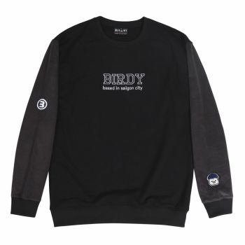 Áo sweater thời trang nam nữ Birdybag basic logo unisex chất liệu nỉ chân cua local brand chính hãng