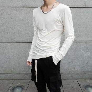 WHITE LONG-SLEEVE T-SHIRTS