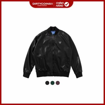 Áo Khoác DirtyCoins Metal Label Leather Jacket