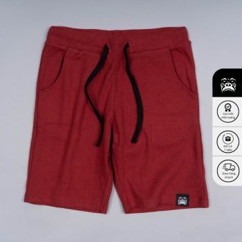 Quần Short Thun Gori | Màu Đỏ Chất Liệu Cotton Co Giãn Thoáng Khí