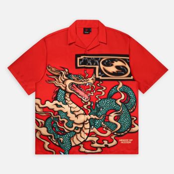 Áo sơ mi NEEDS OF WISDOM Dragon Printed Shirts - Red - Local Brand Chính Hãng Áo sơ mi NEEDS OF WISDOM Dragon Printed Shirts - Red - Local Brand Chính Hãng