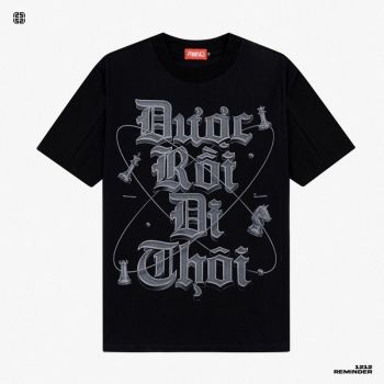 ÁO THUN REMINDER “ ĐƯỢC RỒI ĐI THÔI “ CHÍNH HÃNG MÀU ĐEN