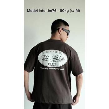 Áo Thun Tay Lỡ Cotton Thể Thao Athletic TOBI