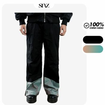 Quần Gió Wide Leg SNAZZY Unisex Vải Gió Chính Hãng - STEEL HEEL
