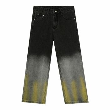Quần ZOMBIE® Ombre Wash Straight Jeans - Black