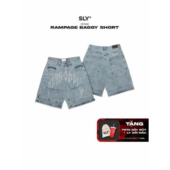Quần đùi ống rộng SLY Rampage Baggy Jeans Short