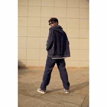 Bộ Set ZOMBIE® Corduroy Tracksuit - Darkblue