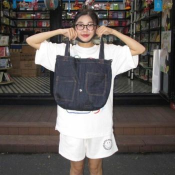 Túi Tote Jean 67AH dày dặn thời trang tiện dụng