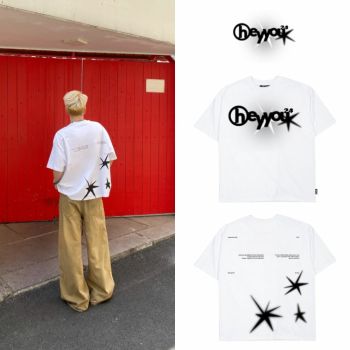 Áo thun HYS THE SKY FULL OF STARS BOXY Cotton Trắng