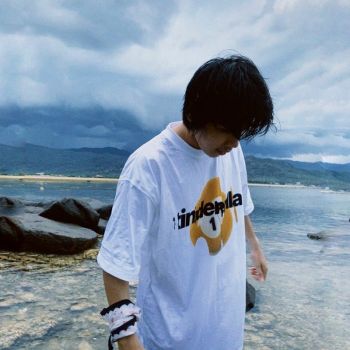 [50% OFF] Tinderella.official - Áo thun 1 Ball - Màu trắng cotton 2 chiều unisex