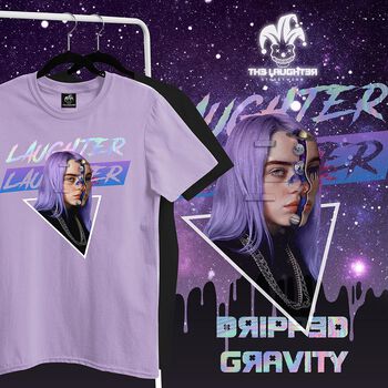 The Laughter - Dripped Gravity T Shirt Pastel Purple The Laughter - Dripped Gravity T Shirt Pastel Purple