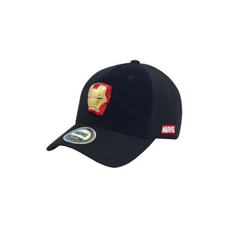 Nón Lưỡi Trai MARVEL Velcap Màu Đen & Đèn Led Gắn Mũ IronMan