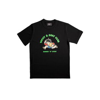 YNBCLUB MONKEY “D” STEVE TEE - BLACK