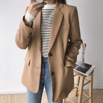 Áo Khoác Cá Tính Màu Camel ENVYLOOK Chic Mood Jacket