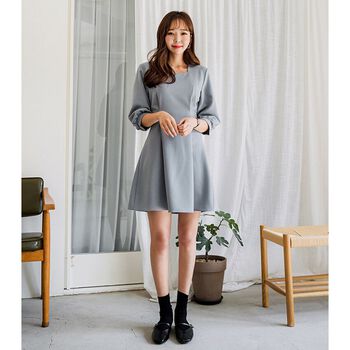 ĐẦM MỘT MẢNH LOVING YOU MÀU BLUE GRAY ENVYLOOK LOVE ONE PIECE