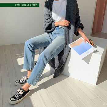 Quần Jeans Dáng Suông ENVYLOOK Comfortable Long Straight Jeans