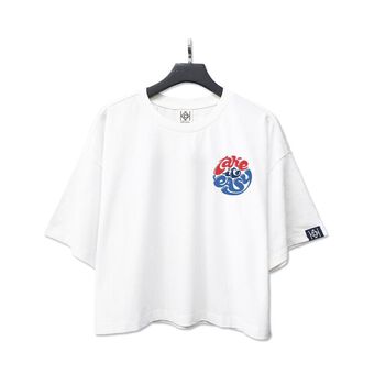 Áo croptop logo take it easy basic - LITH01092006 - Trắng