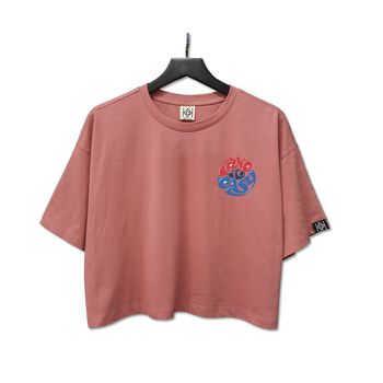 Áo croptop logo take it easy basic - LITH01092006  - Hồng