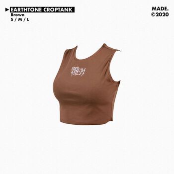 EARTHTONE CROPTOP IN BROWN