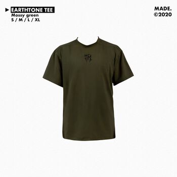 EARTHTONE TEE MOSSY GREEN