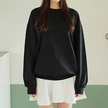 Áo Sweater Nỉ Túi Màu Black Kangaroo ENVYLOOK Kangaroo Rouge MTM