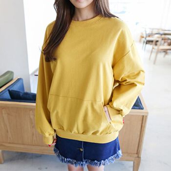 Áo Sweater Nỉ Túi Màu Mustard Kangaroo ENVYLOOK Kangaroo Rouge MTM Áo Sweater Nỉ Túi Màu Mustard Kangaroo ENVYLOOK Kangaroo Rouge MTM