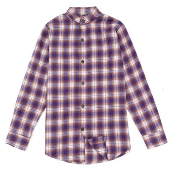 Flannel shirt - Purple & Orange