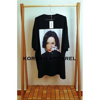 UNISEX OVERFIT BIG SIZE SHORT SLEEVE T-SHIRT GIRL CRUSH