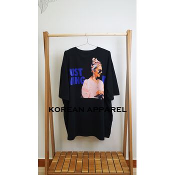 UNISEX OVERFIT BIG SIZE SHORT SLEEVE T-SHIRT JUST WING