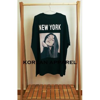 UNISEX OVERFIT BIG SIZE SHORT SLEEVE T-SHIRT NEW YORK