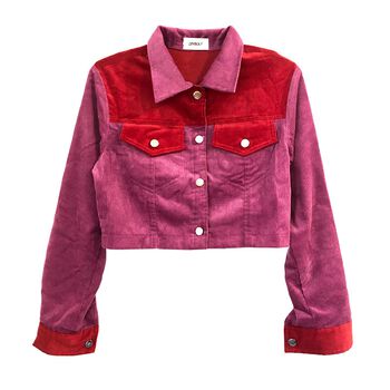 CORDUROY JACKET pink