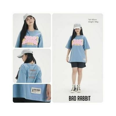 Áo Thun Unisex Bad Rabbit BLUE CARTOON TEE 100% Cotton - Local Brand Chính Hãng