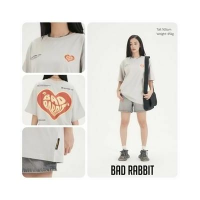 Áo Thun Unisex Bad Rabbit Heart Tee - Sand - Local Brand Chính Hãng