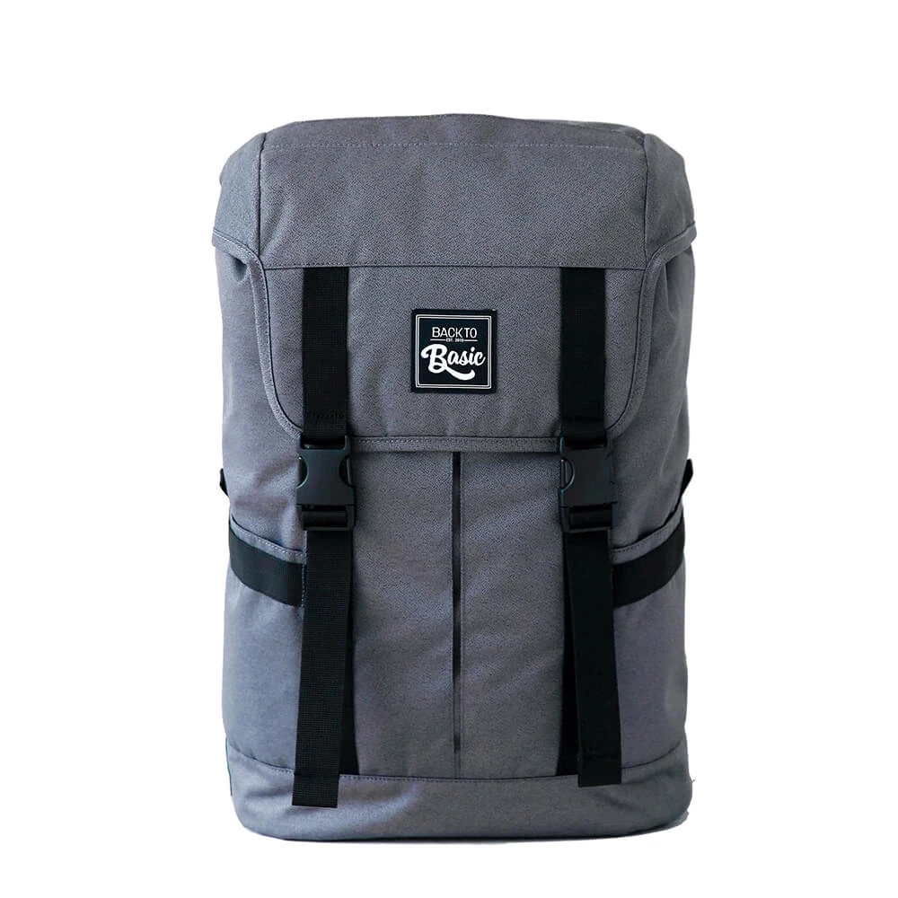 Balo thiết kế Back To Basic - KEIKEN GREY chống nước tốt, ngăn laptop chống sốc