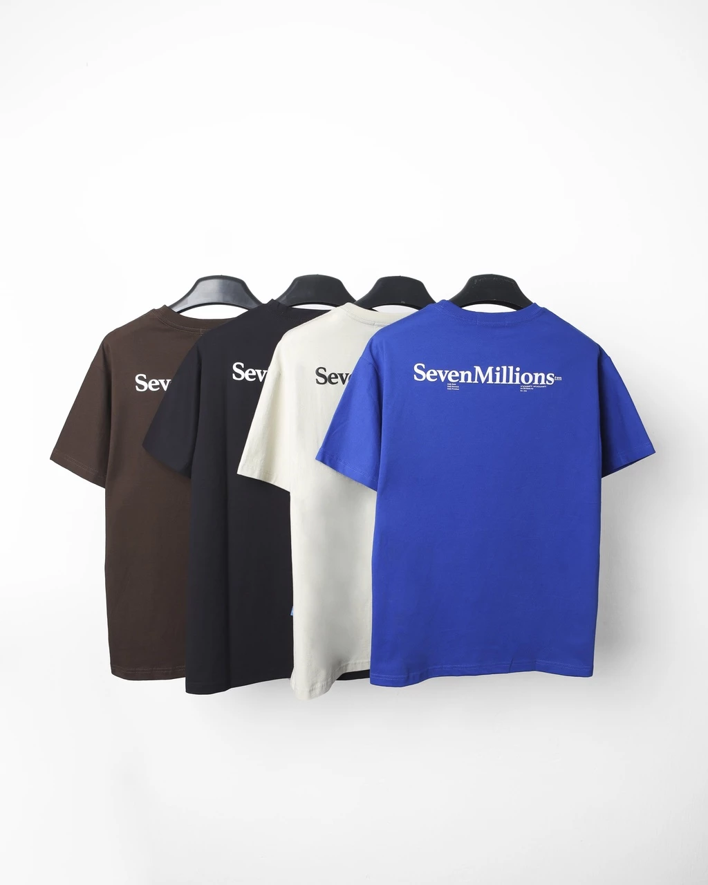 Áo Thun Cổ Tròn Mini Logo Vải Cotton 2 Chiều Unisex Oversized 7MILLIONS (7 Màu)