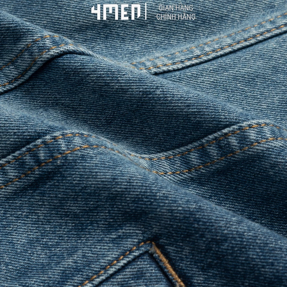 Áo Khoác Nam Jeans Regular 4MEN AK048 cá tính, phong cách, chống nắng, bền màu đẹp, hiện đại