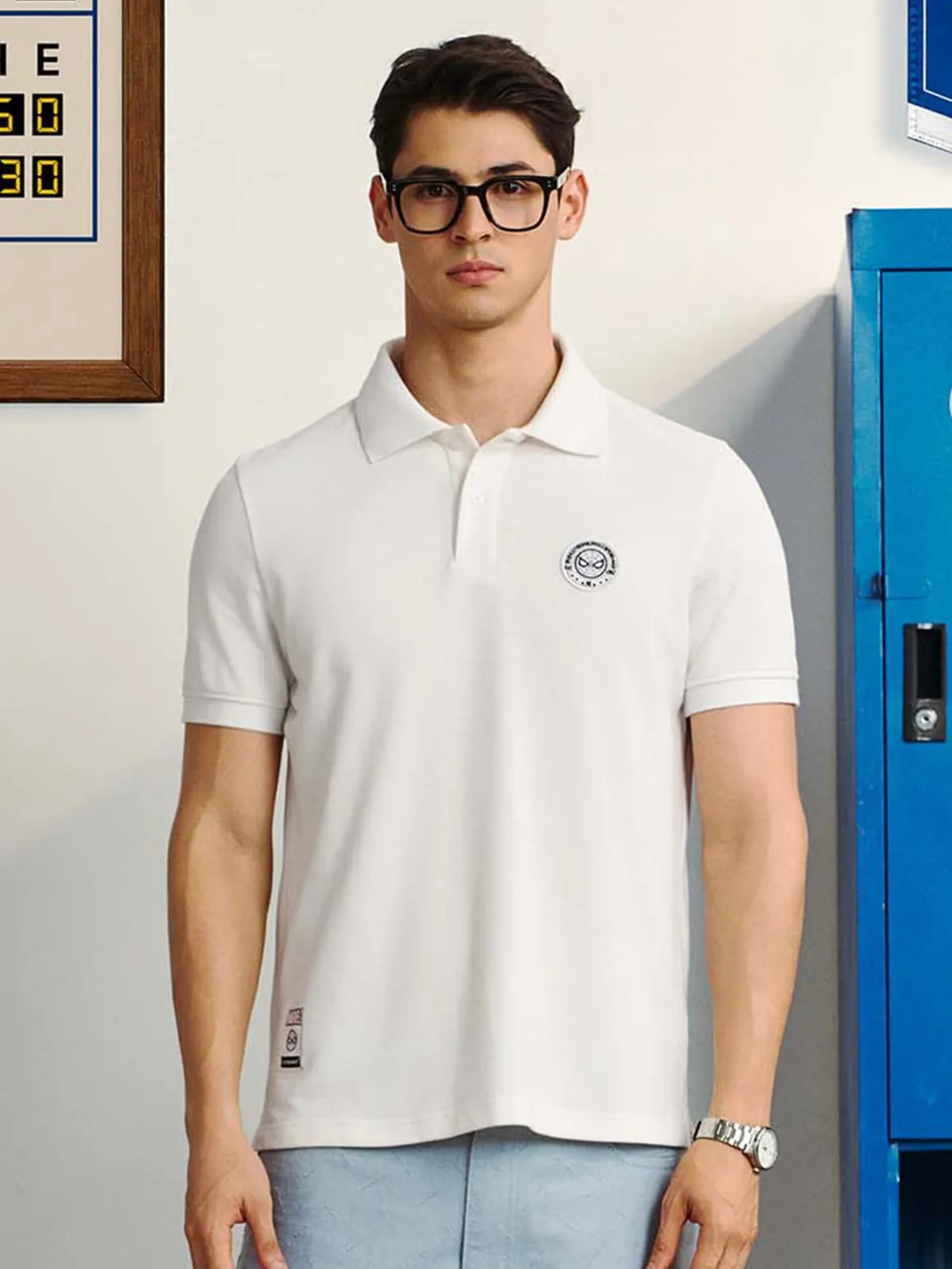 [ICONDENIM® MARVEL COLLECTION] Áo Polo Nam Marvel Spider-Man Night Script Form Regular PLID0320
