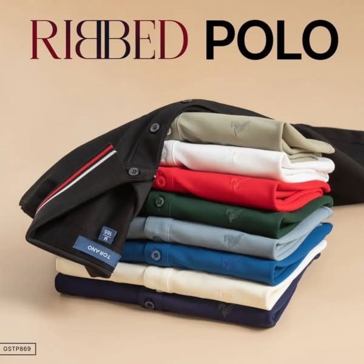 Áo polo nam TORANO RIBBED POLO công nghệ Hydrolix kiểm soát độ ẩm, mặc luôn khô ráo thoải mái GSTP869