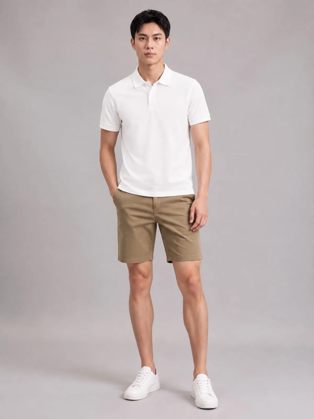 Quần Short Nam ICONDENIM Chino Neat Form Slim QSID0299