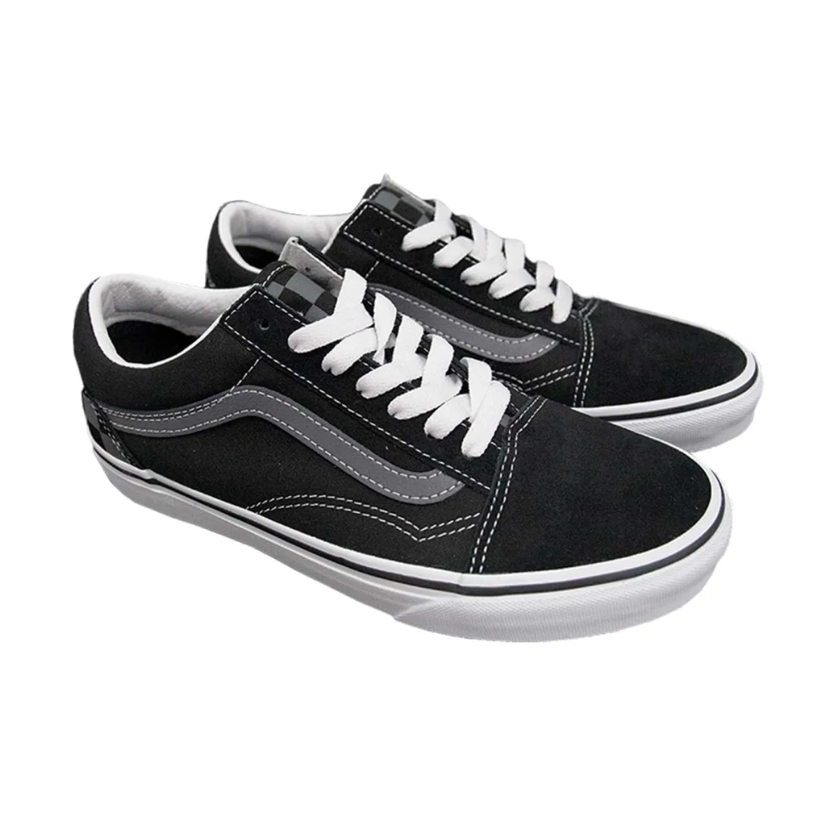 Giày VANS OLD SKOOL LOGO CHECK BLACK