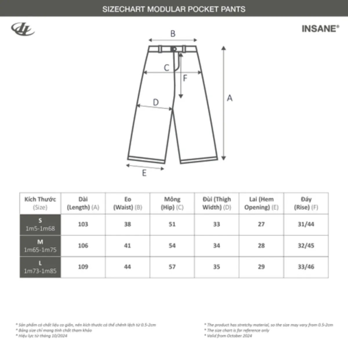 Quần Dài Form Baggy Local Brand | INSANE | Unisex Chất Liệu Kaki Cotton | PINK MODULAR POCKET PANTS