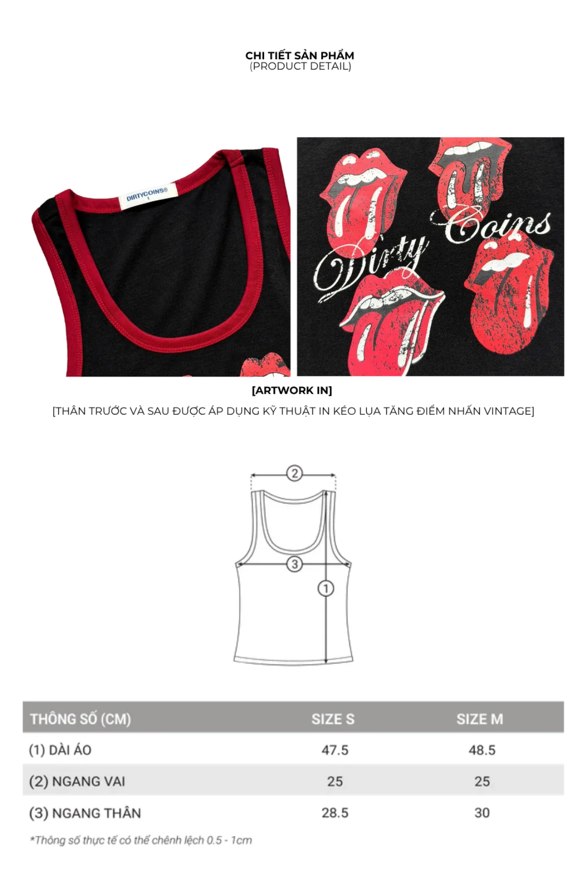 Áo Thun Tank Top Women DirtyCoins Variations