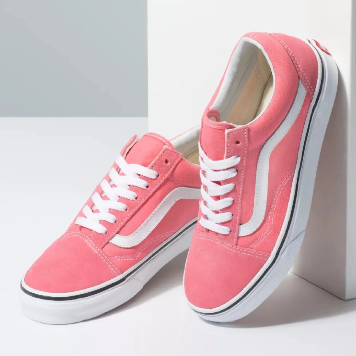 VANS OLD SKOOL STRAWBERRY PINK TRUE WHITE