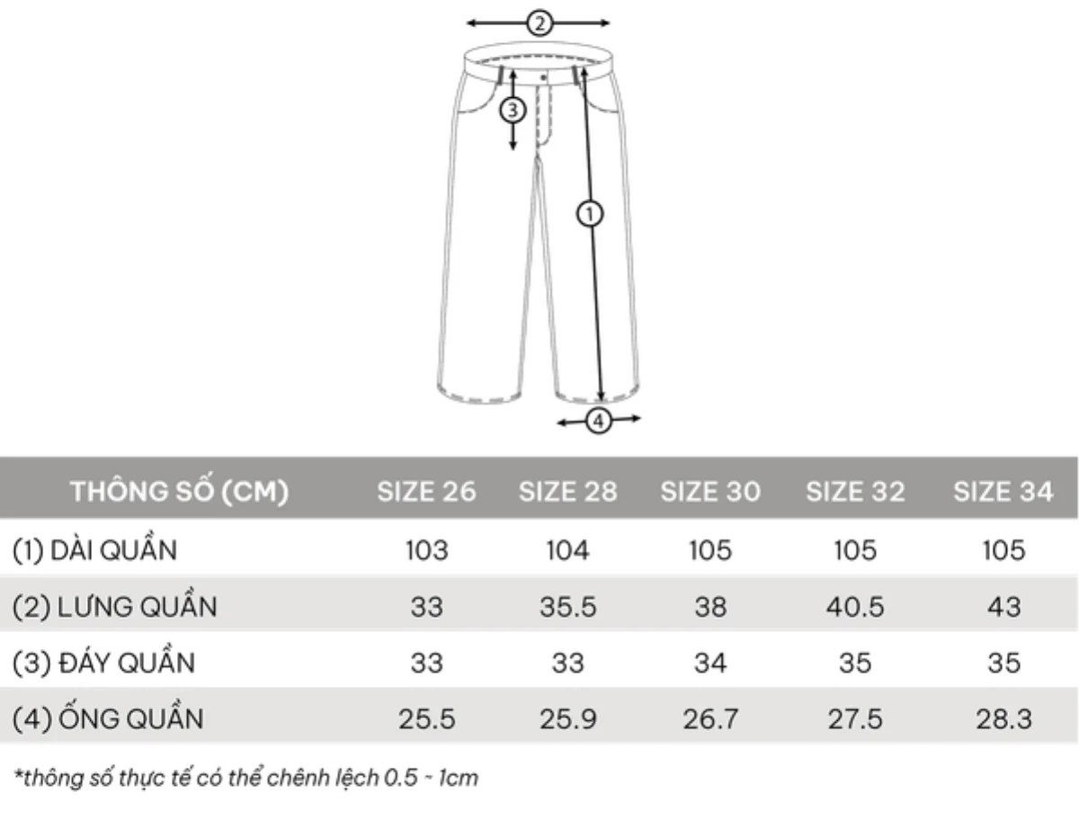 Quần DirtyCoins Denim Baggy Frayed Logo
