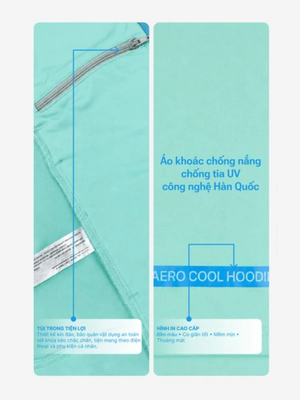 Áo Khoác Nữ Chống Nắng, Chống UV AERO COOL HOODIE Vải Co Giãn LIMEORANGE OO26477101