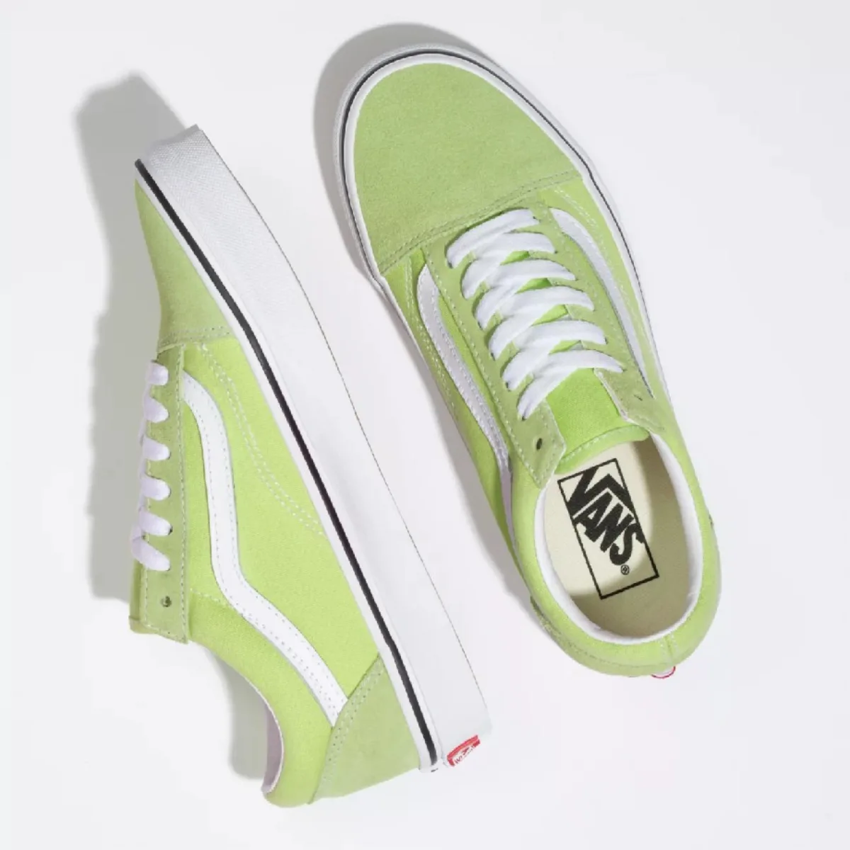 VANS OLD SKOOL SHARP GREEN TRUE WHITE