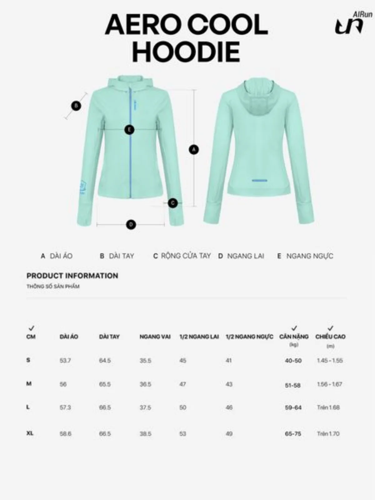 Áo Khoác Nữ Chống Nắng, Chống UV AERO COOL HOODIE Vải Co Giãn LIMEORANGE OO26477101