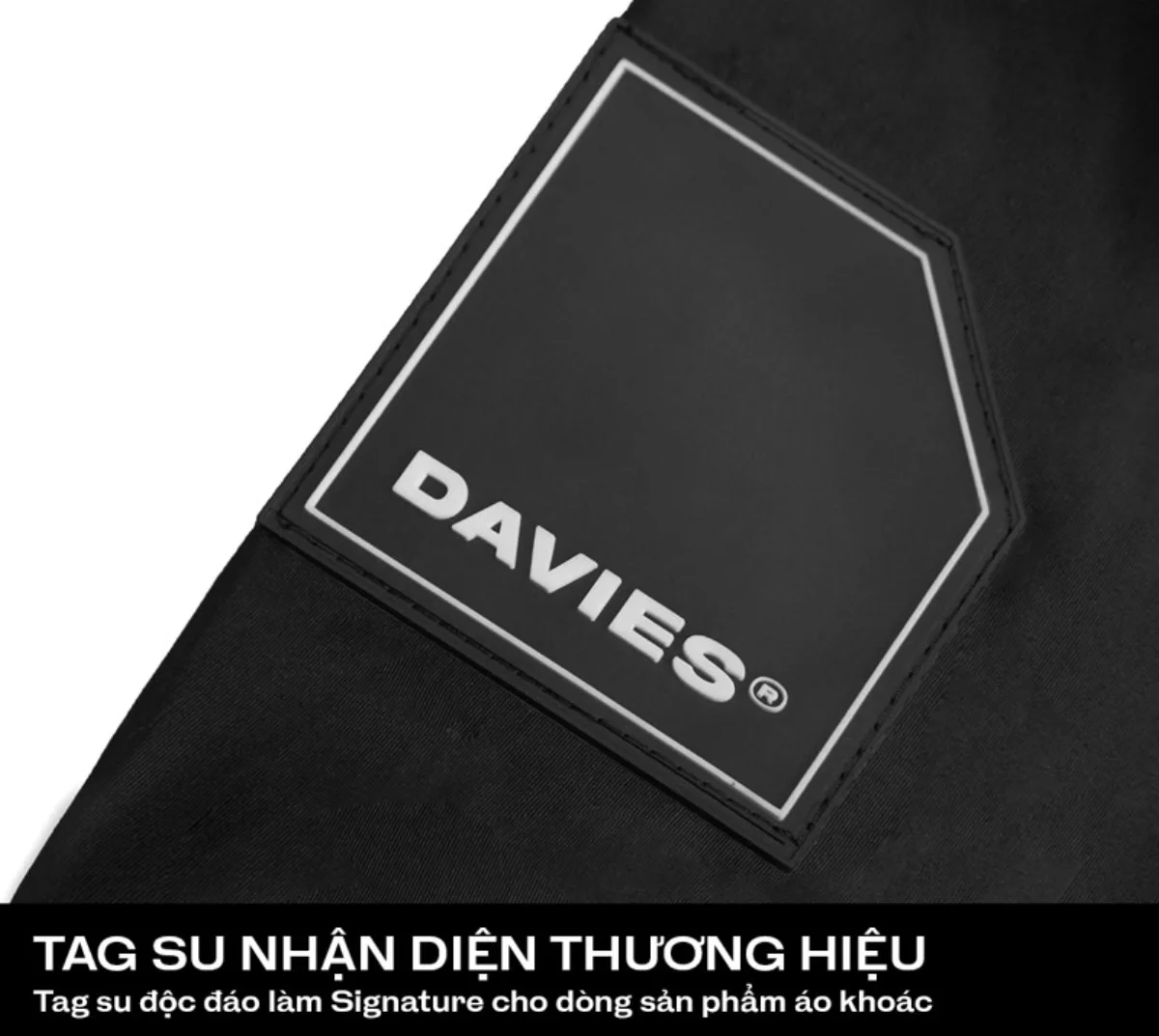 Áo khoác bomber nữ nam dù DAVIES form rộng hai lớp màu đen Jacket Pleats local brand I D31-AK13